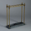 A late 19th century victorian brass stick stand