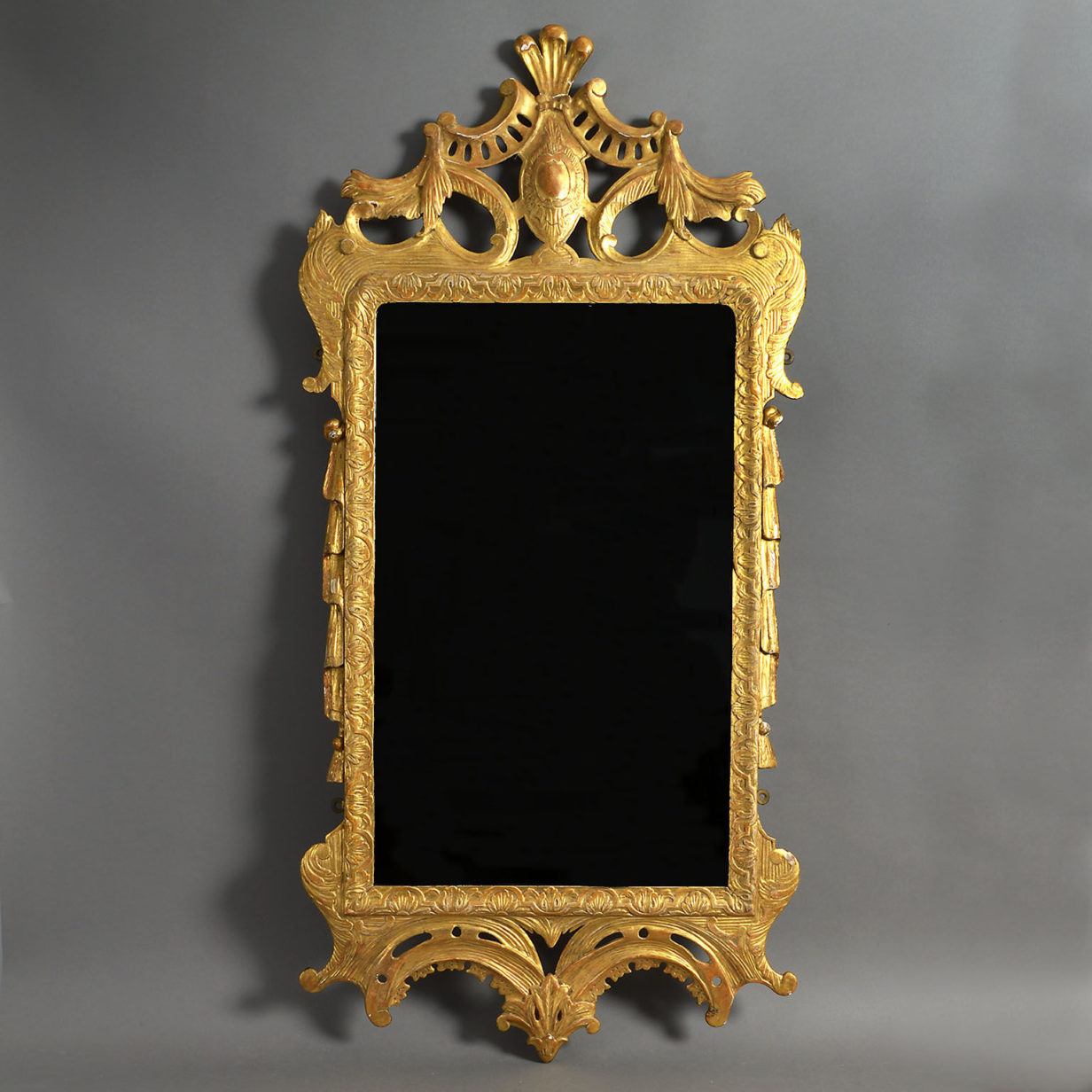 18th century george ii irish giltwood mirror