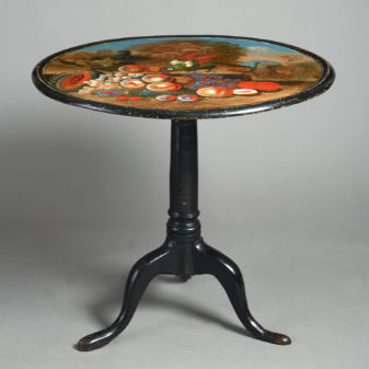 18th century george ii painted tripod table