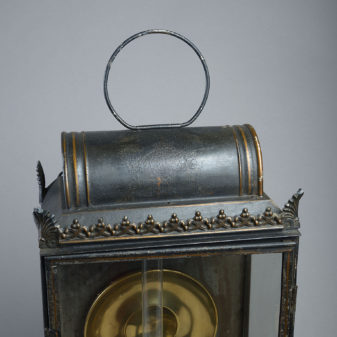 Large 19th century french toleware lantern