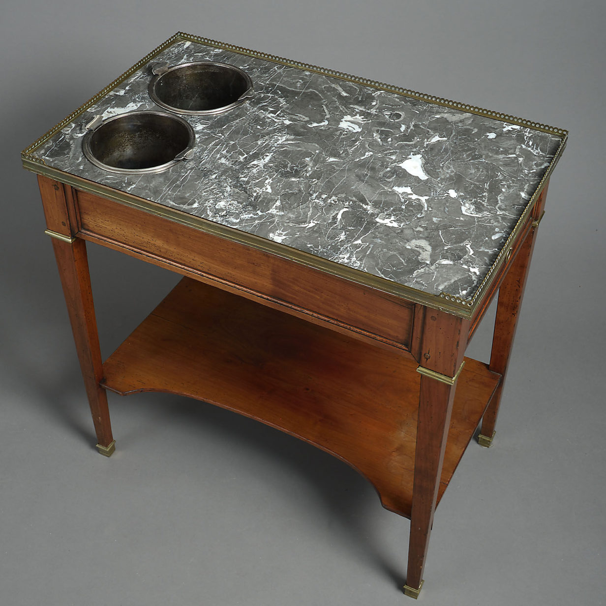 French 20th century fruitwood raffraichissoir or champagne table