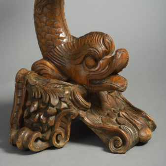 18th century dolphin console table