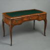 18th century kingwood and tulipwood parquetry serpentine bureau-plat