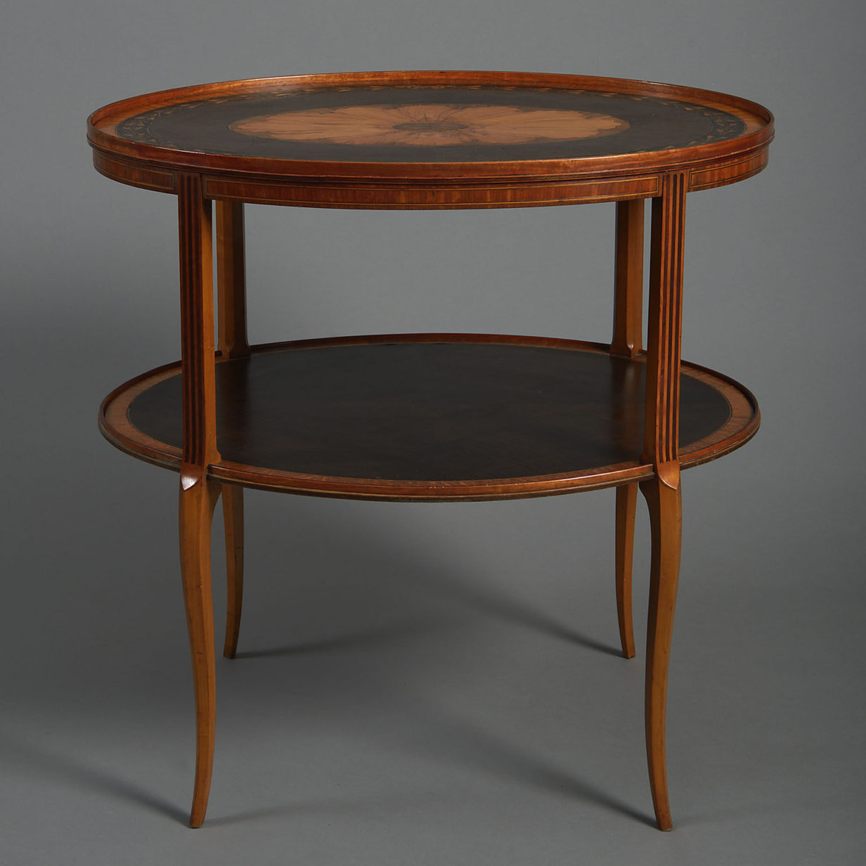 18th century george iii oval tray-top table