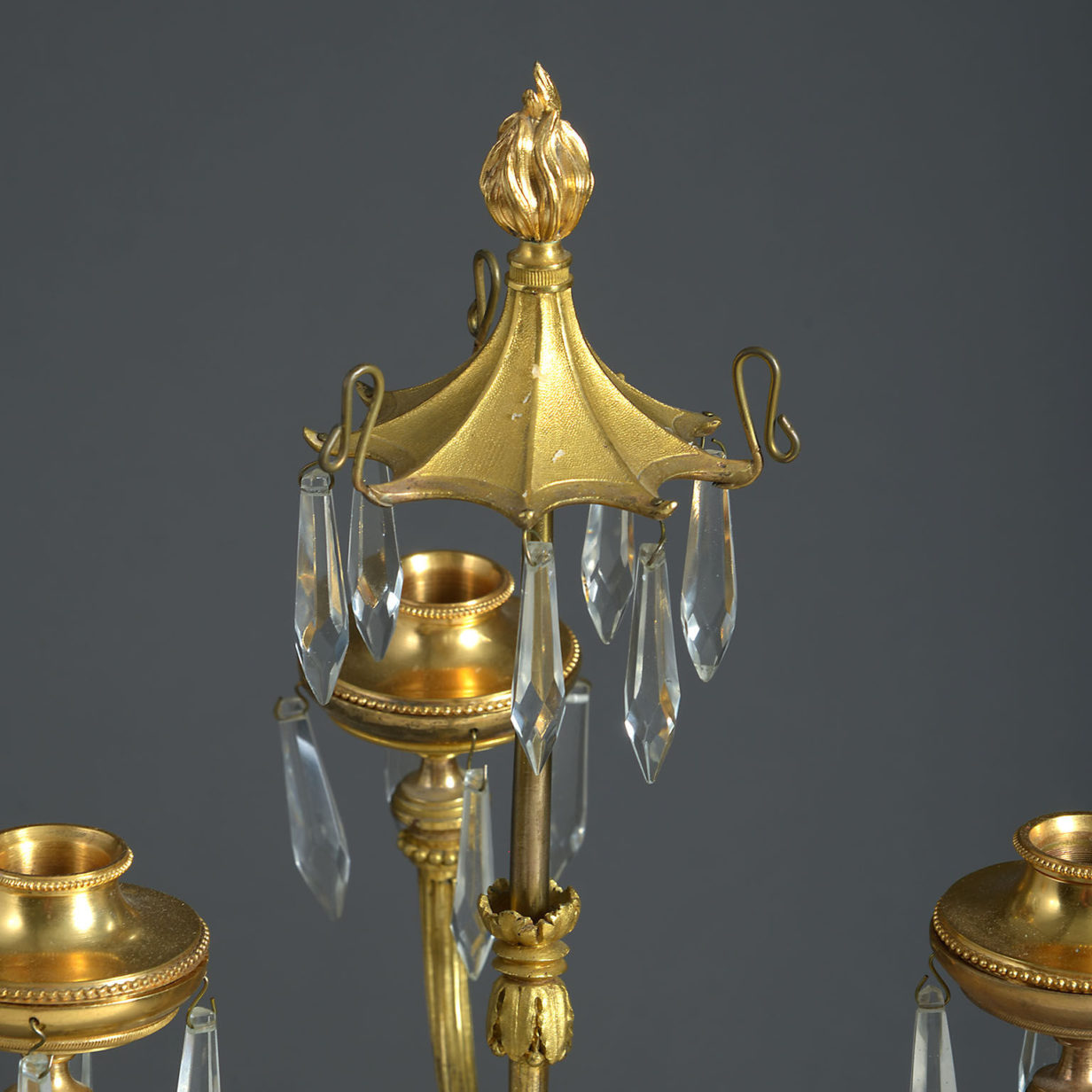 Pair of 19th century louis-philippe candelabra