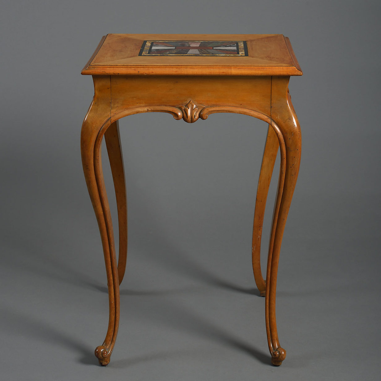 Mid 19th Century Marble-Inset Table