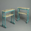 Pair of louis-philippe painted etagere tables or end tables