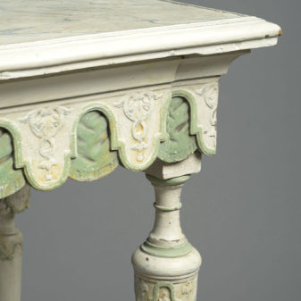 19th century louis-philippe painted centre table