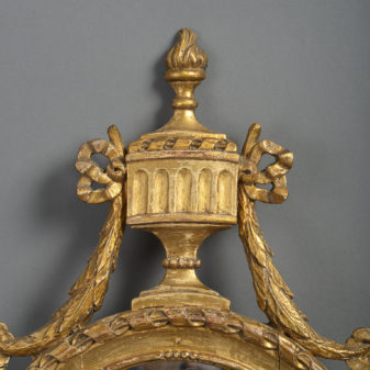 Pair of 19th century swedish giltwood and bronze girandoles