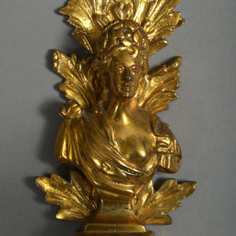 Early 18th century louis xiv gilt-brass wall-lights
