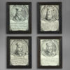 Four 17th century engravings depicting polish kings