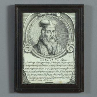 Four 17th century engravings depicting polish kings