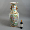 A large 19th century famille rose soldier vase