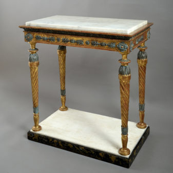 An early 18th century gustavian console table