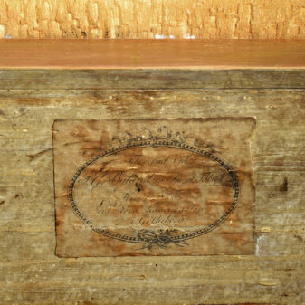 An early 18th century gustavian console table