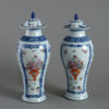A pair of 18th century qianlong period porcelain vases