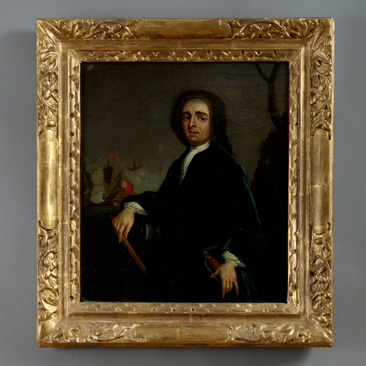 English school, portrait of admiral edward vernon (1684-1757)