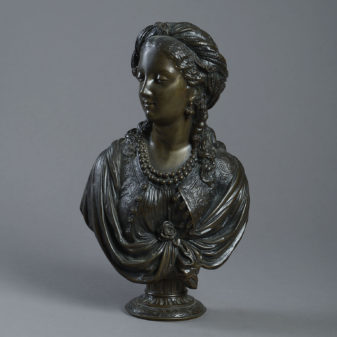 19th century bronze bust after boizot
