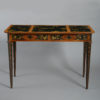An 18th century satinwood side table inset with lacquer panels