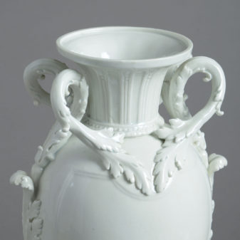 Pair of vincennes style porcelain vases