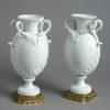 Pair of vincennes style porcelain vases