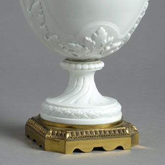 Pair of vincennes style porcelain vases