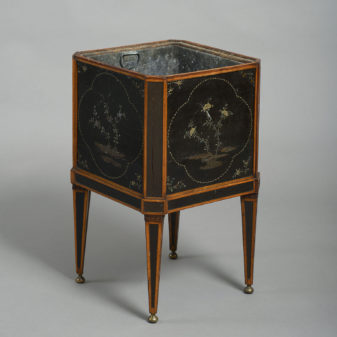 18th Century Dutch Lacquer-Mounted Teestoof, Jardiniere or Wine Cooler