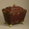 An early 19th century regency period tole coal bin