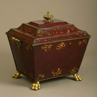 An Early 19th Century Regency Period Tole Coal Bin