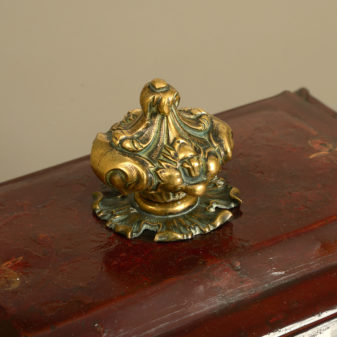 An early 19th century regency period tole coal bin