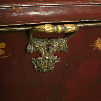 An early 19th century regency period tole coal bin