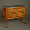 A late 18th century louis xvi period walnut commode