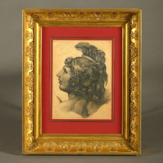 An Early 19th Century Regency Pencil Sketch Depicting Mars