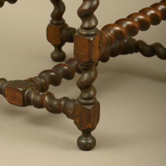 An early 18th century pair of cape dutch stinkwood chairs