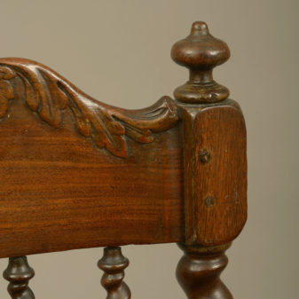An early 18th century pair of cape dutch stinkwood chairs