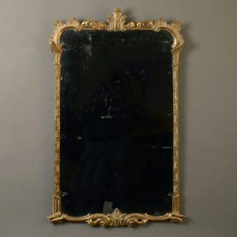 A Mid-18th Century Irish George III Carved Giltwood Mirror