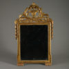 A large late 18th century louis xvi period giltwood mirror