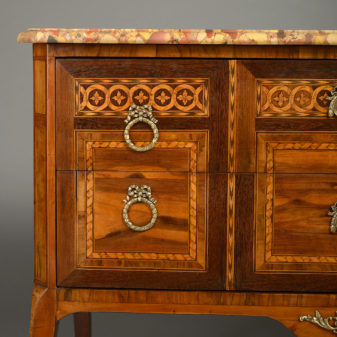 A fine 18th century louis xvi period parquetry commode