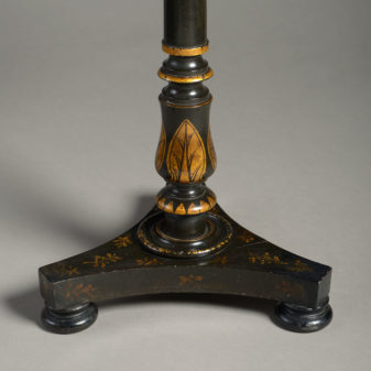 An Early 19th Century Regency Japanned Occasional Table