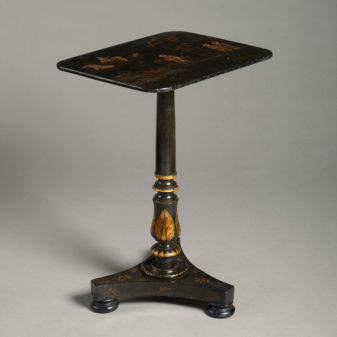 An Early 19th Century Regency Japanned Occasional Table