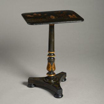 An Early 19th Century Regency Japanned Occasional Table