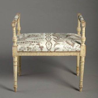 A 19th century painted stool in the louis xvi style