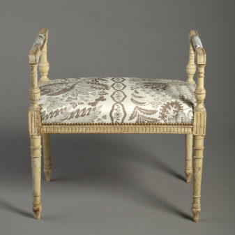 A 19th century painted stool in the louis xvi style