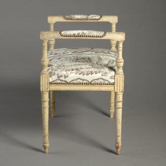 A 19th century painted stool in the louis xvi style