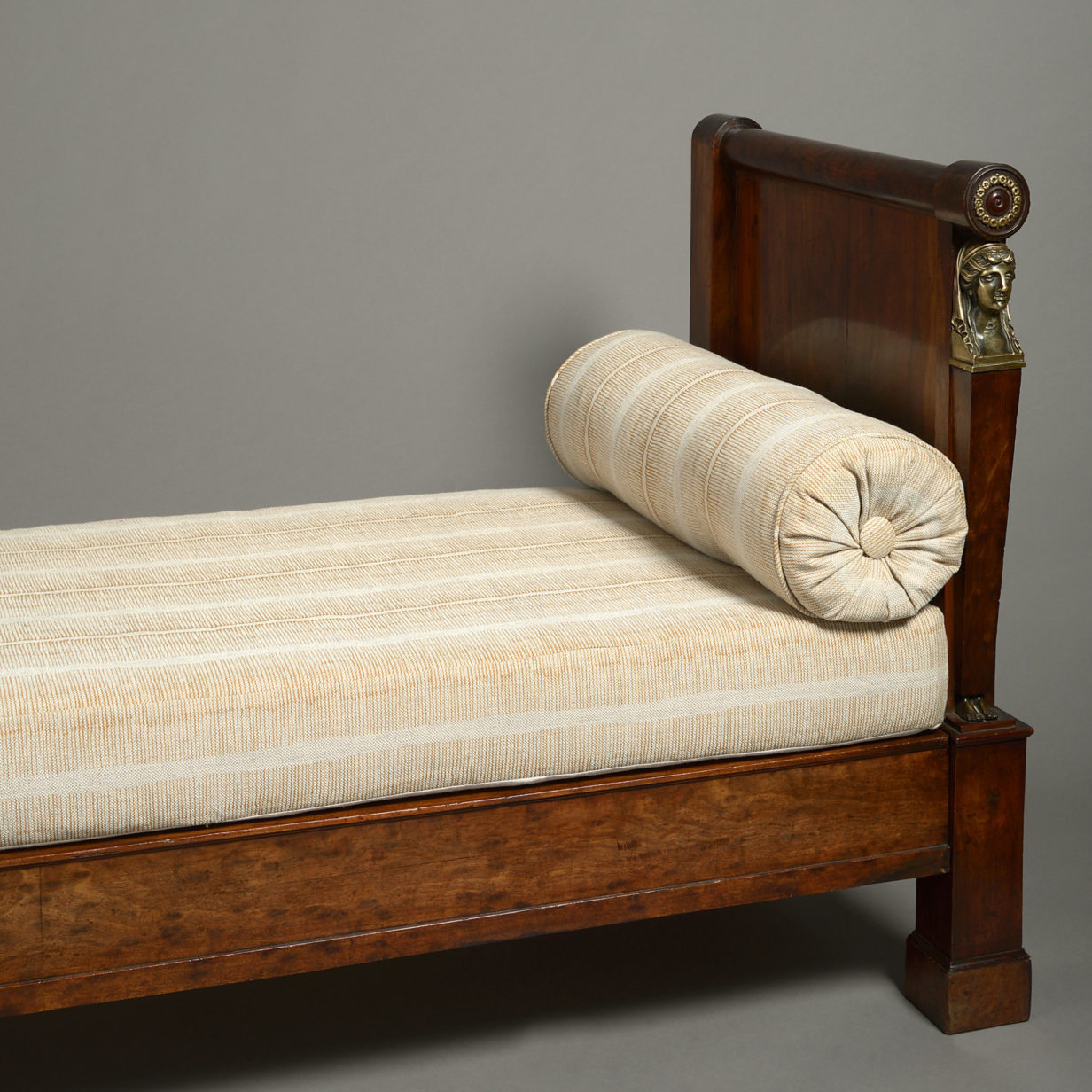 An Early 19th Century Empire Period Mahogany Day Bed