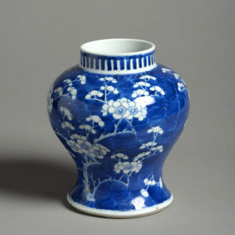 A 19th Century Blue and White Porcelain Vase