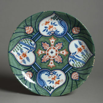 An 18th Century Polychrome Delft Charger