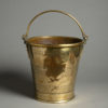 A 19th century turned brass fire bucket