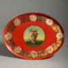 An Early 19th Century Regency Period Red Tole Tray