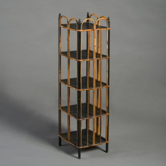 A mid 19th century victorian bamboo shoe rack 4 A mid 19th century victorian bamboo shoe rack